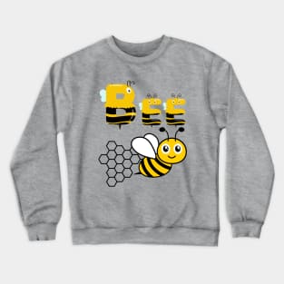 Cartoon honey Bee Crewneck Sweatshirt